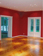 Raumgestaltungsbeispiel Rot Holz